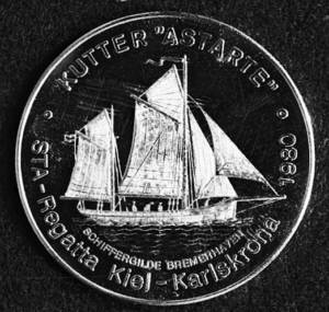 Medal pamiątkowy regat STA Kiel - Karlskrona